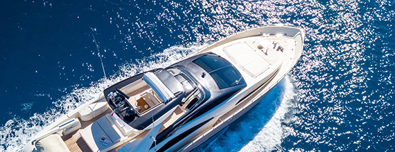 Yacht sails out to sea