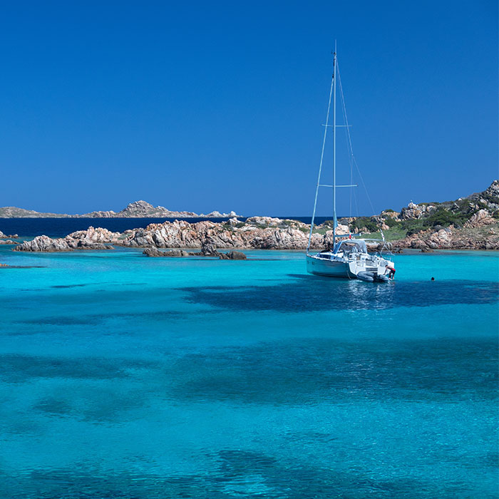 Sailboat at sea