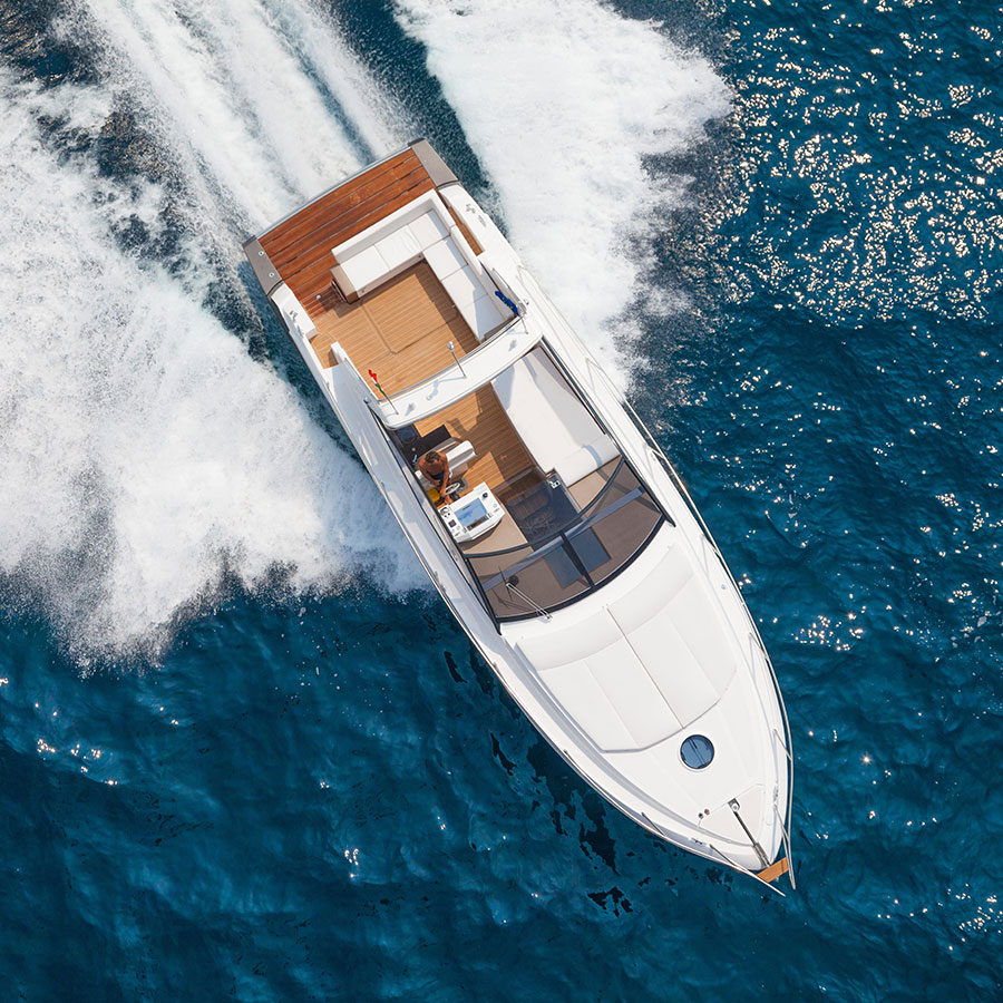 Luxury yacht in the Mediterranean