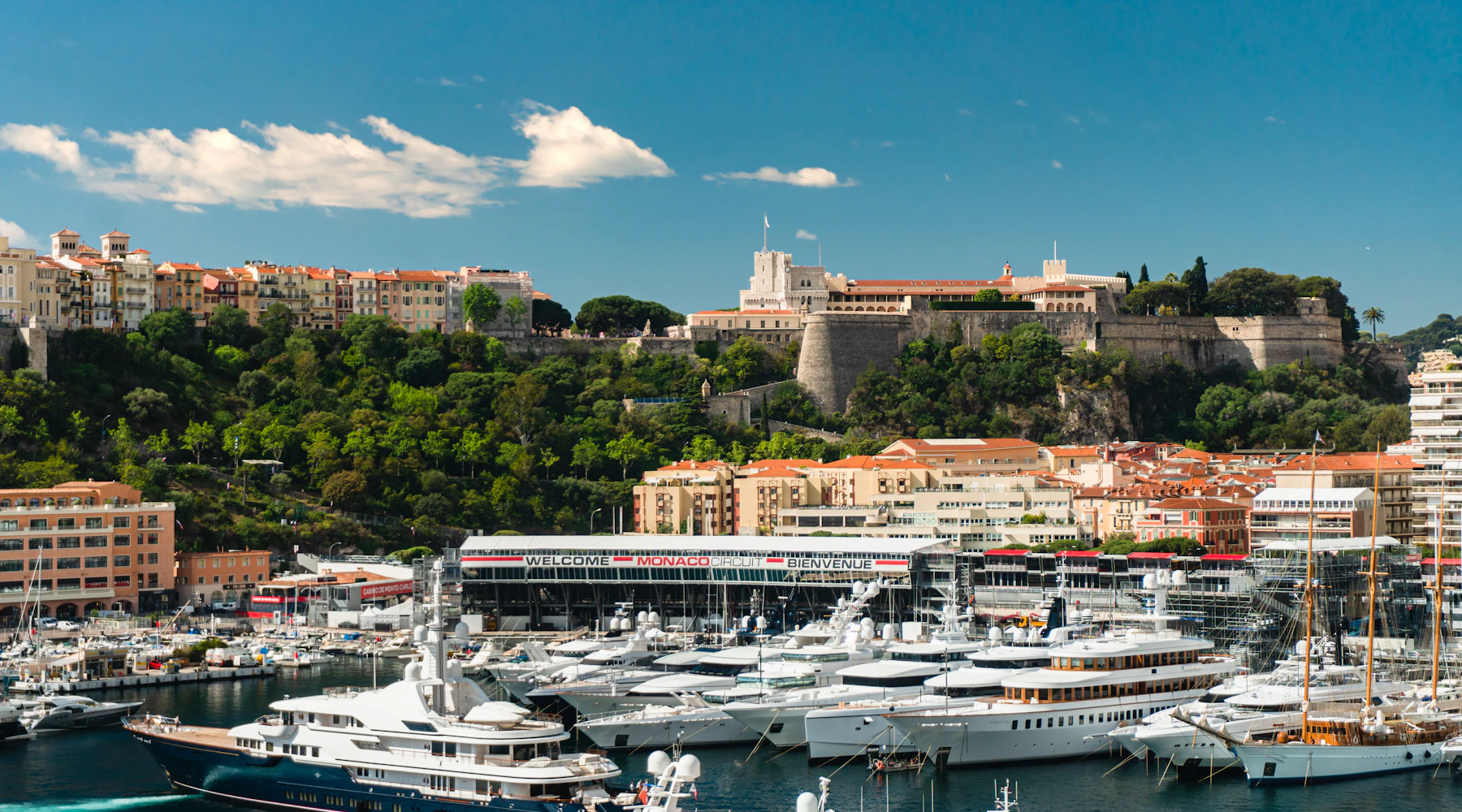 Yacht nel porto di Monaco