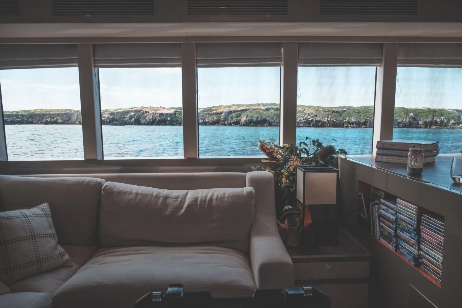 Foto illustrativa: interni di uno yacht